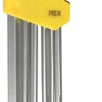 Набор STAYER Ключи "MASTER" имбусовые длинные с шариком, Cr-V, сатинир. покрытие, пластик. держатель, HEX 1,5-10мм, 9 пр/2741-H9-2