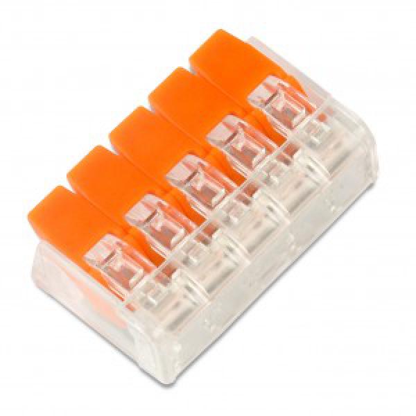 Клеммная колодка с рычагом 5 х (0,14-4,0мм2) СМК-221-415 SmartBuy тип WAGO SBE-ccwcc-5