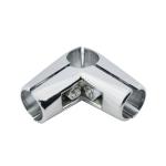 Соединение угловое для 3 труб UNO 04, хром, гальваника 88841