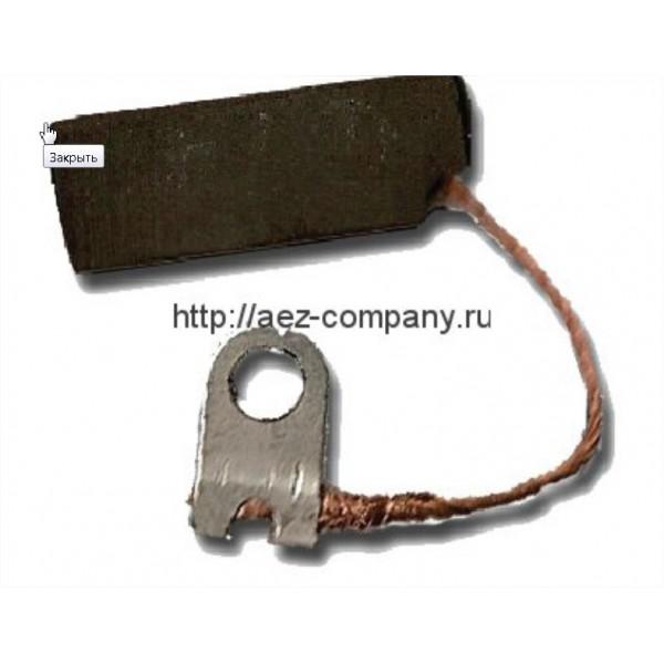 Щётки 8х10х27мм графит. с нак. поводок-флажок (Зернодробилка Колос)