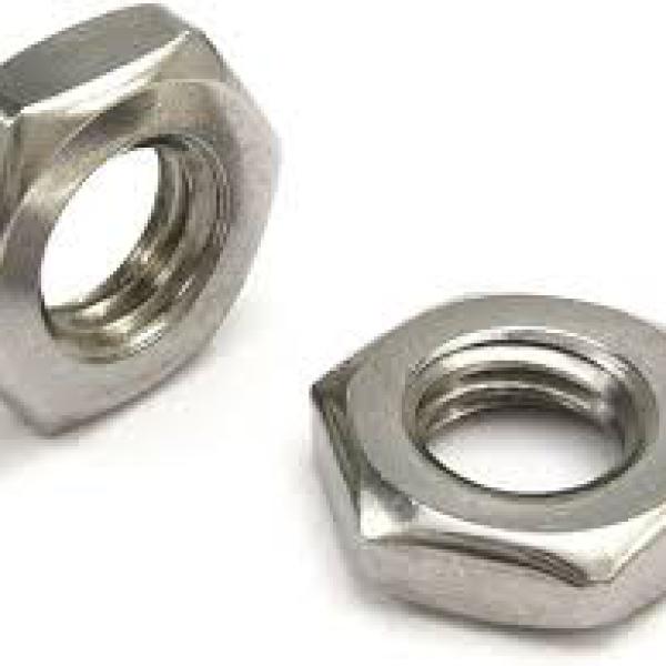 Гайка М 12х1,5 низкая шестигранная с фаской  DIN 439 (ГОСТ 5916-70;ISO 4035) Zn.