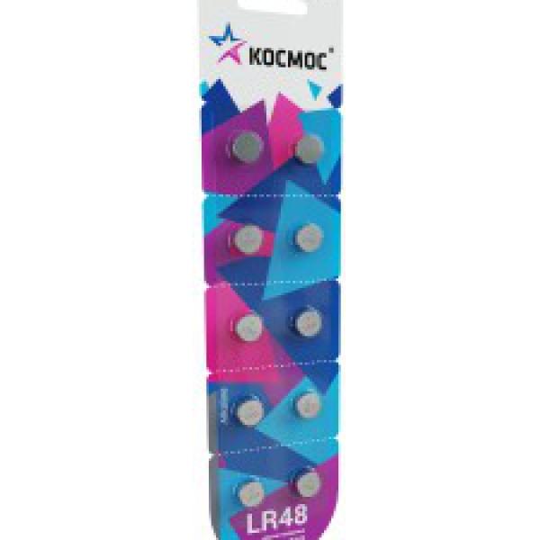 Батарейка алкалиновая G5, LR48, L754, 393,377 BL10 КОСМОС 481372